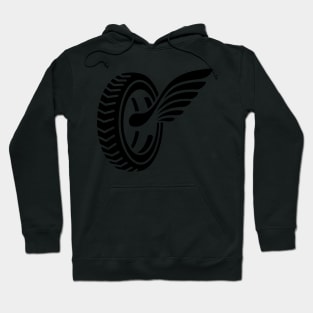 Car badge tires and wings Hoodie